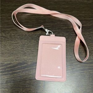 Pink Key & Card Holder